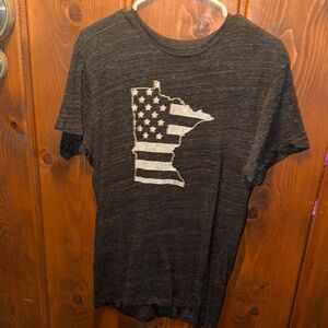 State of Mine Black and White Minnesota Graphic Tee